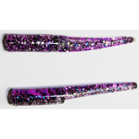 Original Rippertail, 12 Pack, Purple Glitter Shad