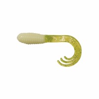 Triple Threat Rippertail, 12 Pack, White Chartreuse Silver