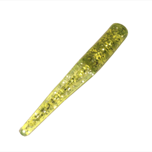 Original Rippertail, 12 Pack, Chartreuse Glitter Shad