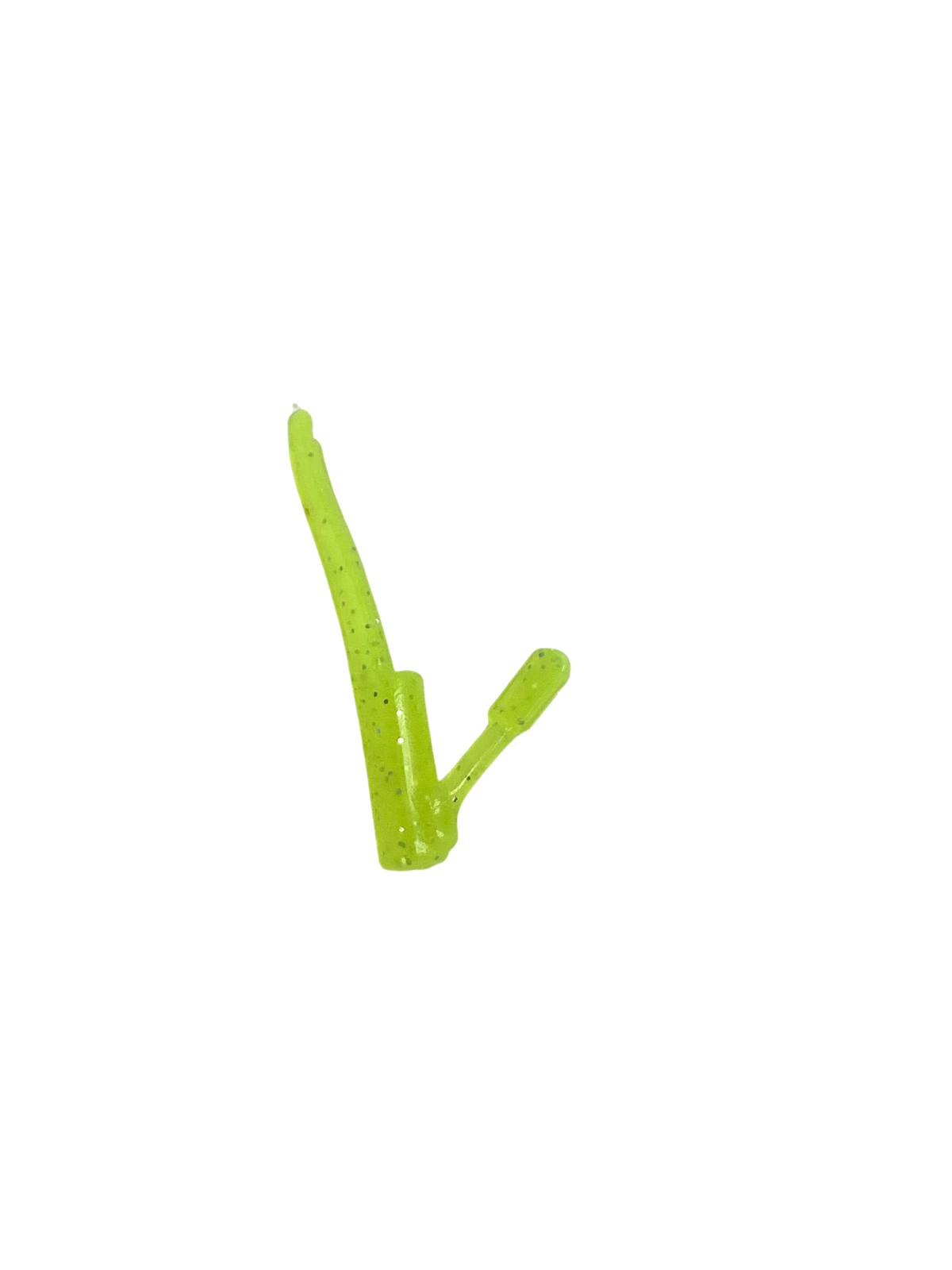 Snagless Rippertail, 8 Pack, Chartreuse Glitter - Image 2