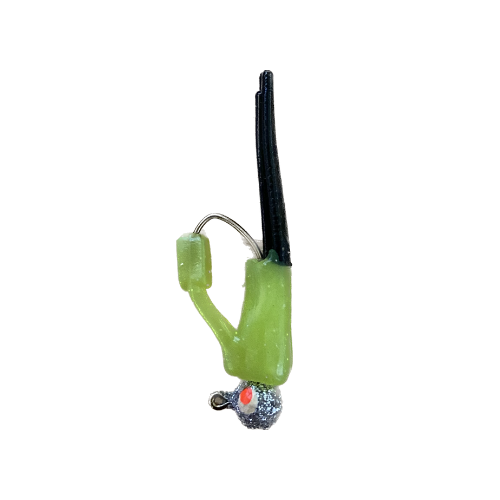 Snagless Rippertail, 8 Pack, Chartreuse Black